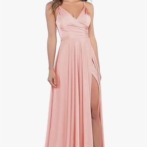 Elegant Pink Evening Gown